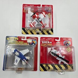 Tonka Chuck Friends Airlines Lil Chuck Lil Clipper Diecast Planes Lot Of 3 New